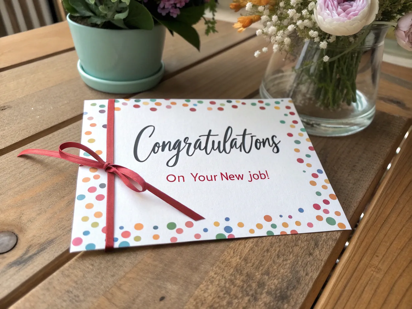 Gratulationskort för nytt jobb